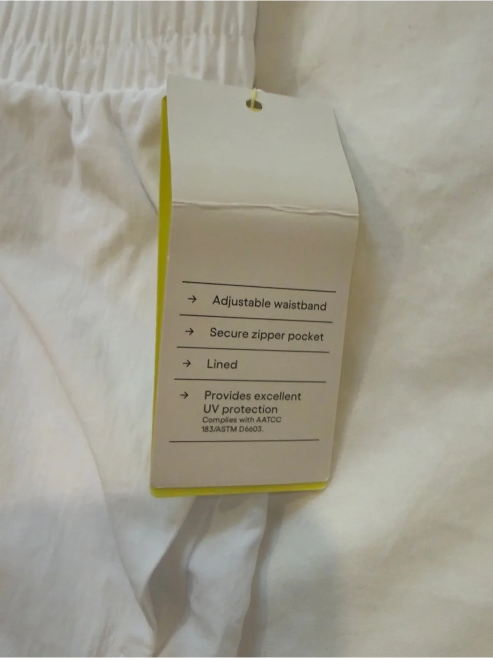 NWT All In Motion White High Rise Running Shorts Size Medium